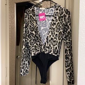 Women’s animal print bodysuit